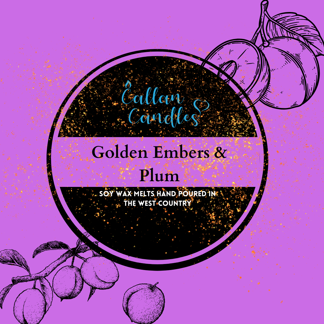 *Limited Edition* 110g Golden Embers & Plum Soy Wax Melt