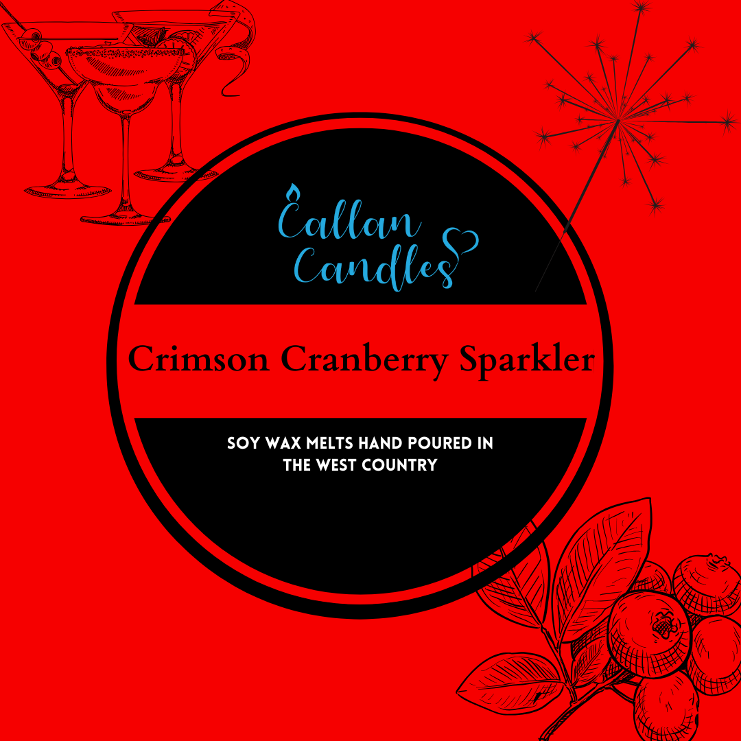 *Limited Edition* 110g Crimson Cranberry Sparkler Soy Wax Melt